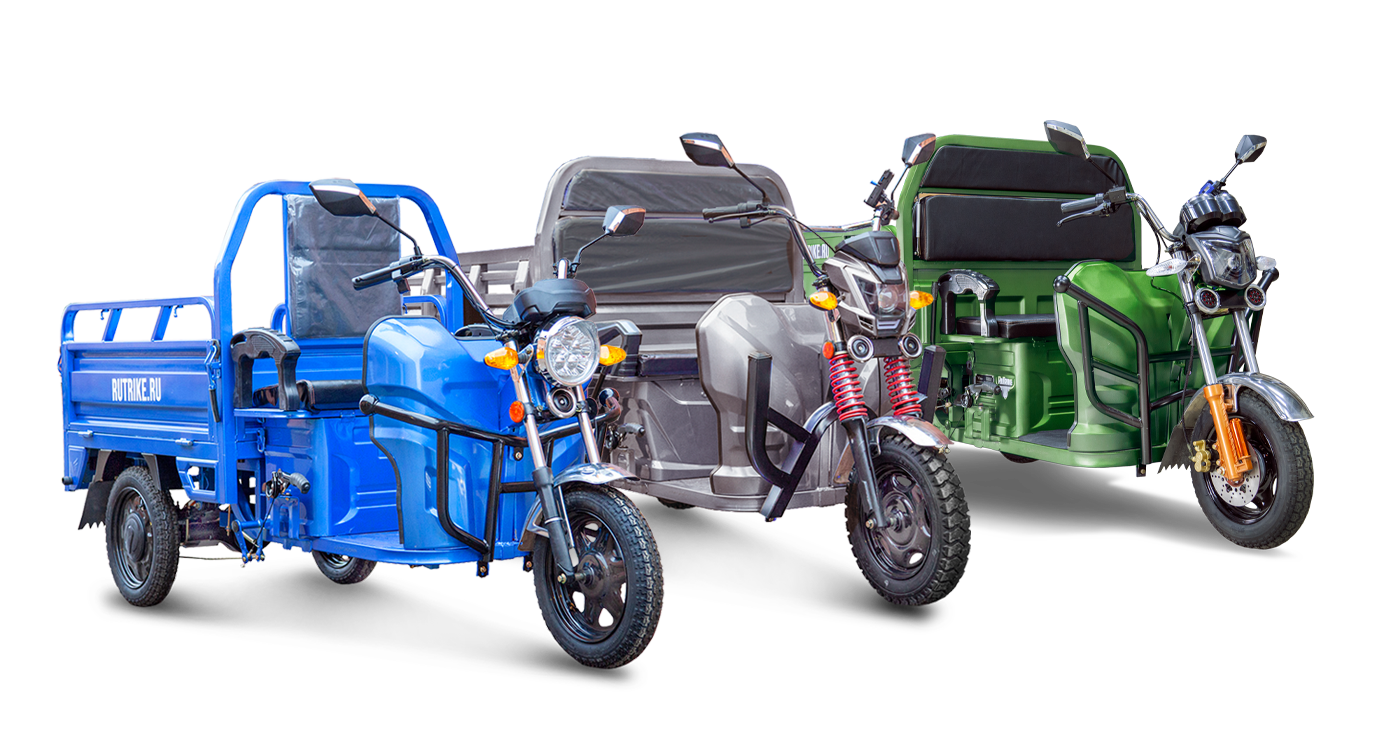 Грузовой электрический трицикл rutrike карго 1800 60v1000w