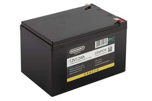 Литиевый тяговый аккумулятор Gelbert LiFePO4 (12V/12Ah/12A/144Wh) [6-DZF-12, 6-DZM-12]