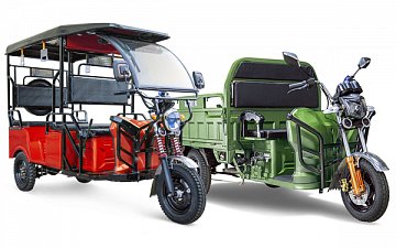Грузовые электротрициклы и рикши