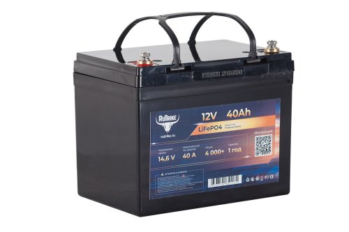 Аккумуляторная батарея литиевая Rutrike LiFePO4 (12V/40Ah/40A)