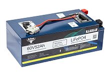 Литиевый тяговый аккумулятор Rutrike LiFePO4 60V/52Ah/80A BT (73V 10A)