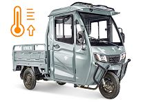 Грузовой электротрицикл Rutrike КАРГО Кабина обогрев 1500 60V1000W