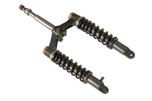 Передняя амортизационная вилка в сборе с траверсами Rutrike Фактор NEXT